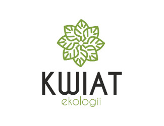 Projekt graficzny logo dla firmy online kwiat ekologii
